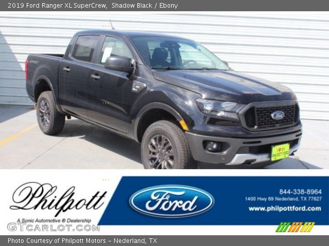2019 Ford Ranger XL SuperCrew in Shadow Black