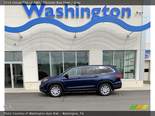 2019 Honda Pilot LX AWD in Obsidian Blue Pearl