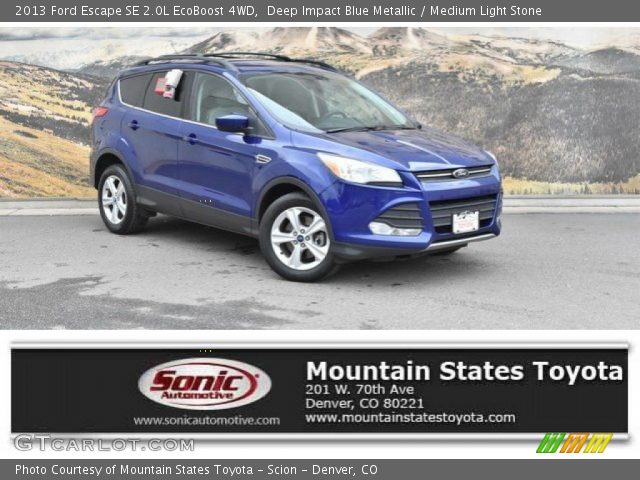 2013 Ford Escape SE 2.0L EcoBoost 4WD in Deep Impact Blue Metallic