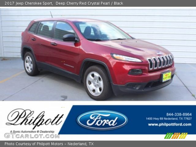 2017 Jeep Cherokee Sport in Deep Cherry Red Crystal Pearl