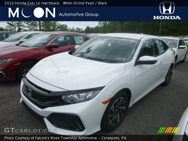 2019 Honda Civic LX Hatchback in White Orchid Pearl