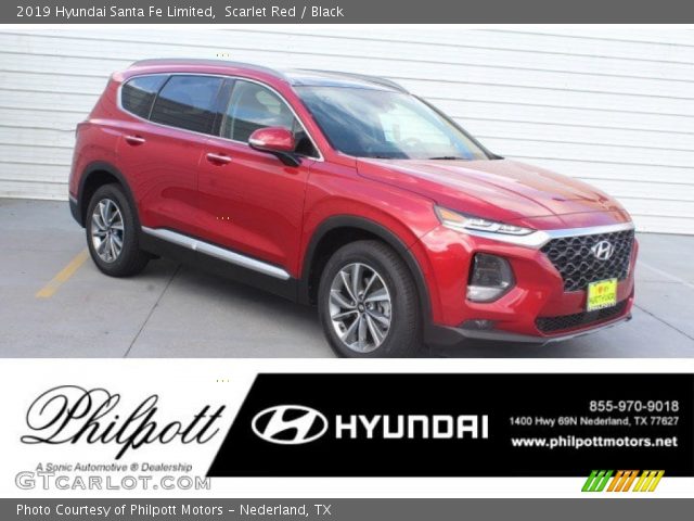 2019 Hyundai Santa Fe Limited in Scarlet Red