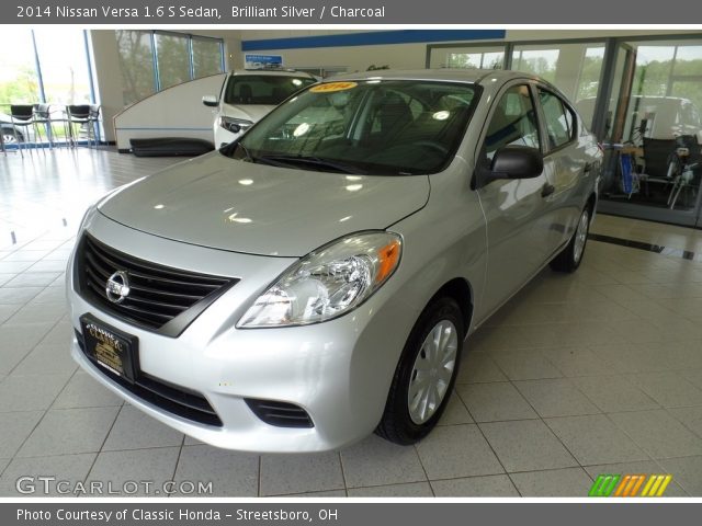 2014 Nissan Versa 1.6 S Sedan in Brilliant Silver