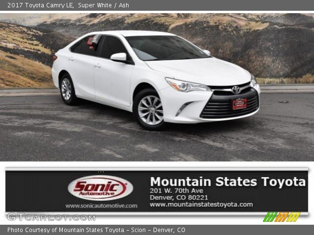 2017 Toyota Camry LE in Super White