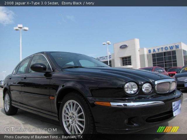 2008 Jaguar X-Type 3.0 Sedan in Ebony Black