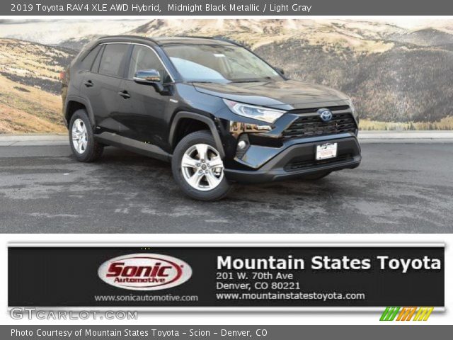 2019 Toyota RAV4 XLE AWD Hybrid in Midnight Black Metallic