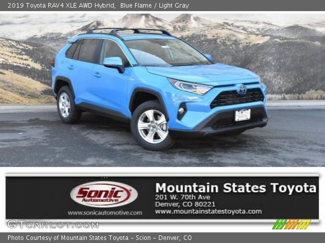 2019 Toyota RAV4 XLE AWD Hybrid in Blue Flame