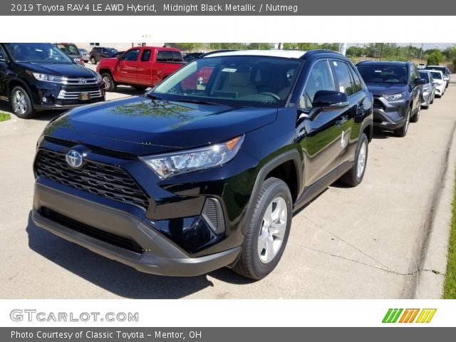 2019 Toyota RAV4 LE AWD Hybrid in Midnight Black Metallic