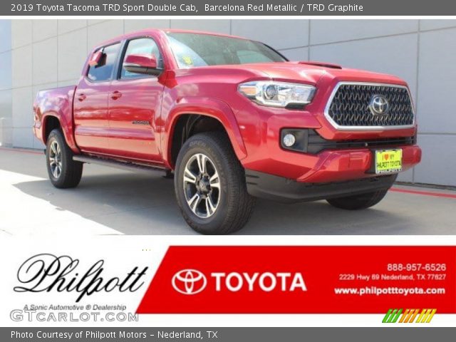 2019 Toyota Tacoma TRD Sport Double Cab in Barcelona Red Metallic