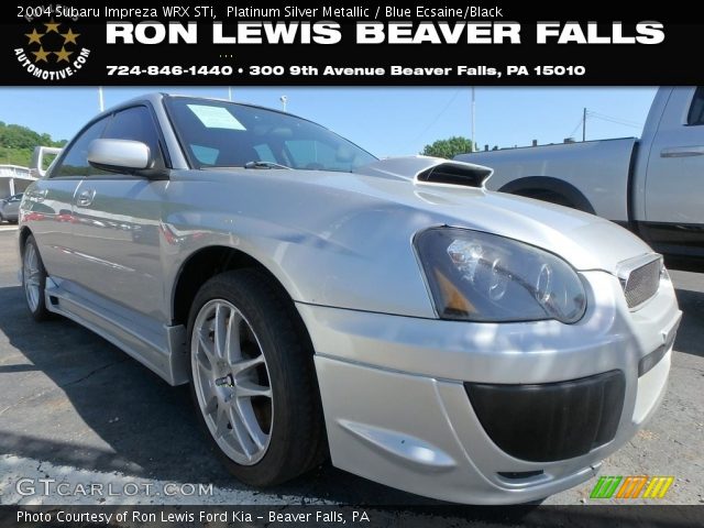 2004 Subaru Impreza WRX STi in Platinum Silver Metallic