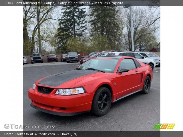 2004 Ford Mustang V6 Coupe in Competition Orange