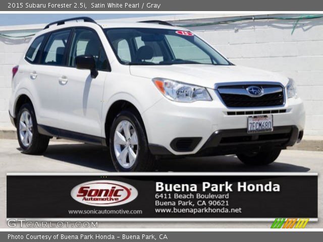 2015 Subaru Forester 2.5i in Satin White Pearl