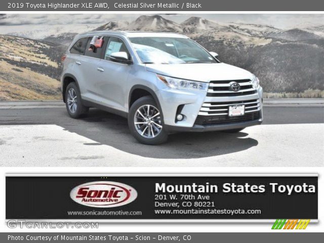2019 Toyota Highlander XLE AWD in Celestial Silver Metallic
