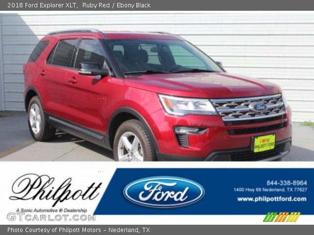 2018 Ford Explorer XLT in Ruby Red