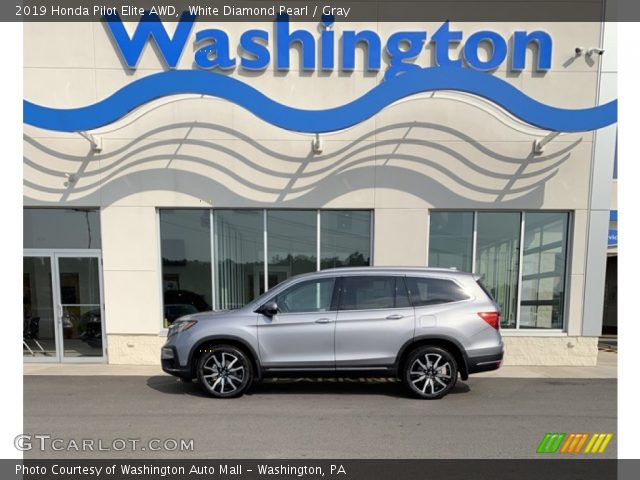 2019 Honda Pilot Elite AWD in White Diamond Pearl