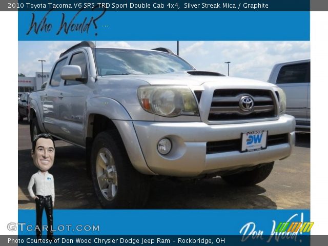 2010 Toyota Tacoma V6 SR5 TRD Sport Double Cab 4x4 in Silver Streak Mica
