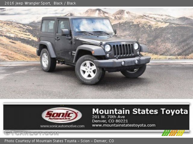 2016 Jeep Wrangler Sport in Black