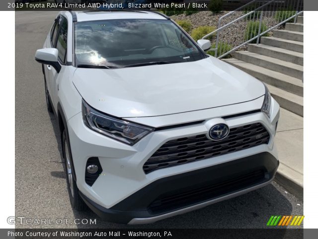 2019 Toyota RAV4 Limited AWD Hybrid in Blizzard White Pearl