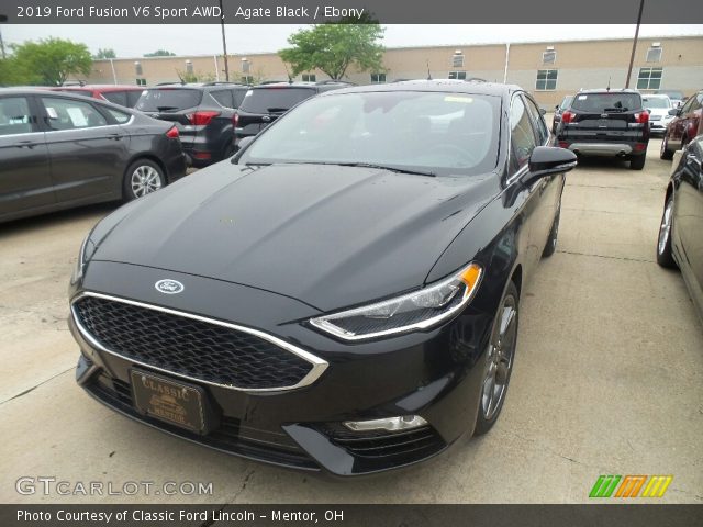 2019 Ford Fusion V6 Sport AWD in Agate Black