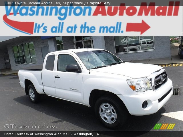 2007 Toyota Tacoma Access Cab in Super White