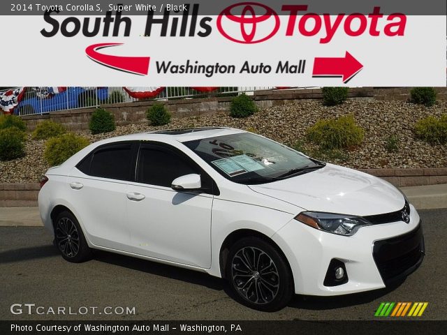 2014 Toyota Corolla S in Super White