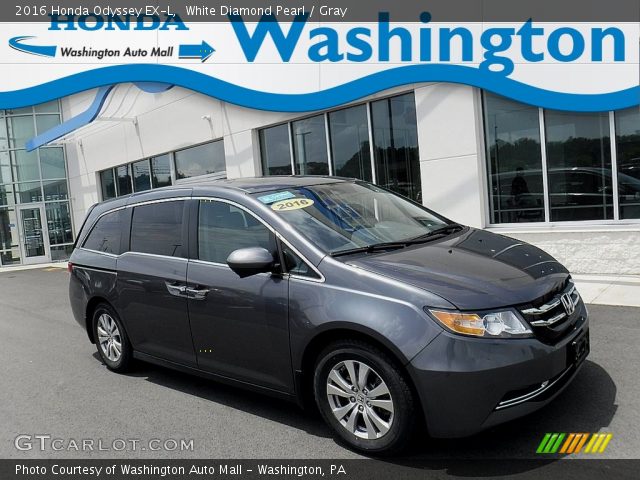 2016 Honda Odyssey EX-L in White Diamond Pearl