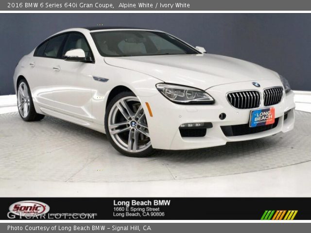 2016 BMW 6 Series 640i Gran Coupe in Alpine White