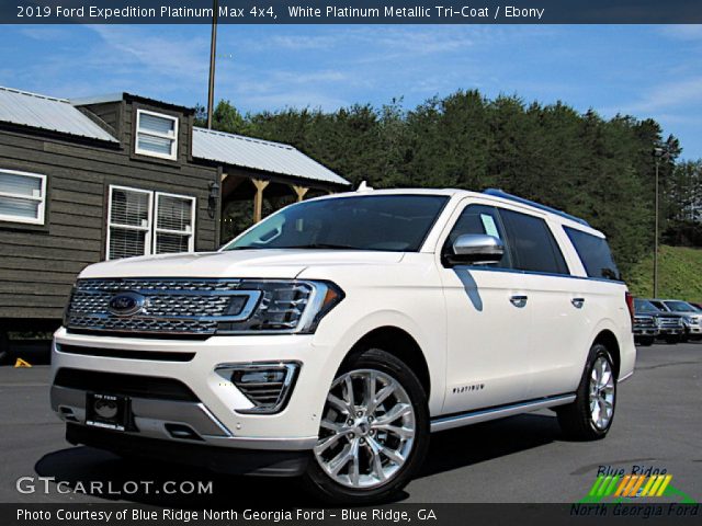 2019 Ford Expedition Platinum Max 4x4 in White Platinum Metallic Tri-Coat