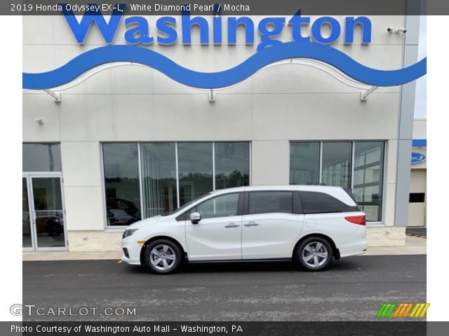 2019 Honda Odyssey EX-L in White Diamond Pearl