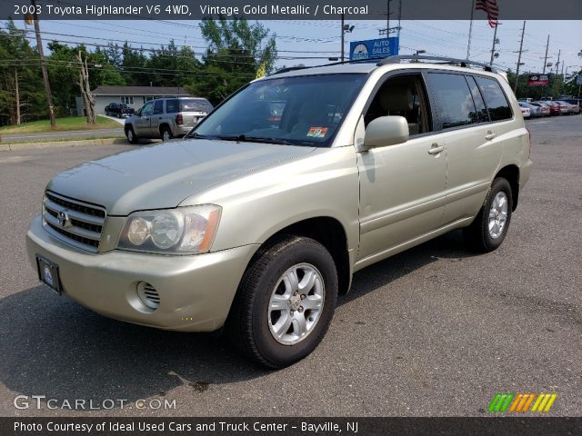 2003 Toyota Highlander V6 4WD in Vintage Gold Metallic