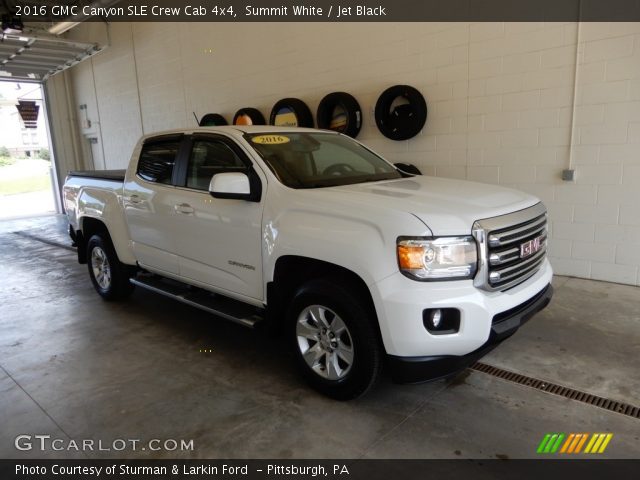 2016 GMC Canyon SLE Crew Cab 4x4 in Summit White