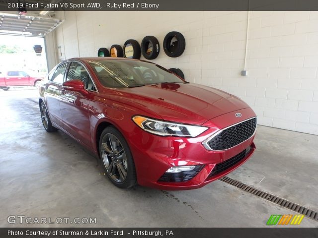 2019 Ford Fusion V6 Sport AWD in Ruby Red