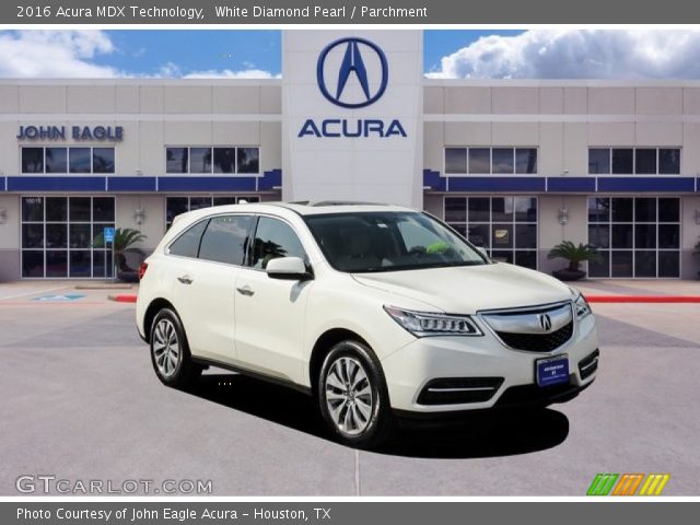 2016 Acura MDX Technology in White Diamond Pearl