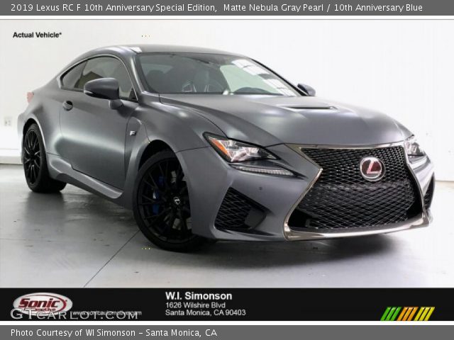 2019 Lexus RC F 10th Anniversary Special Edition in Matte Nebula Gray Pearl