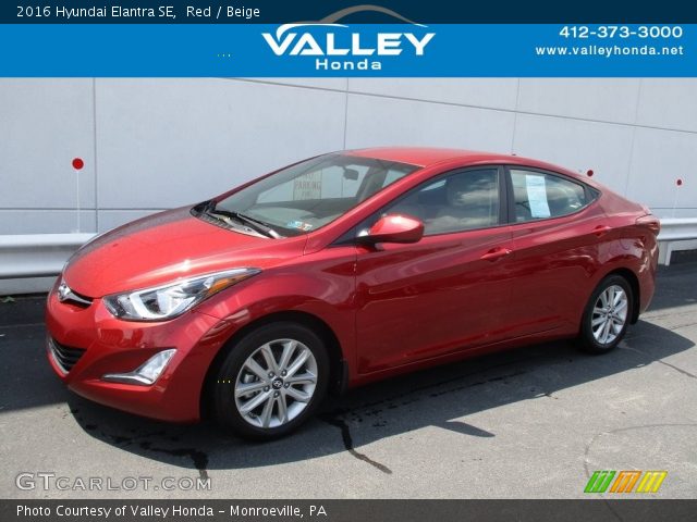 2016 Hyundai Elantra SE in Red