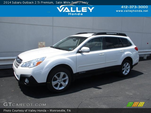 2014 Subaru Outback 2.5i Premium in Satin White Pearl