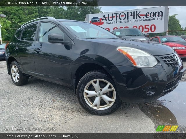 2009 Nissan Rogue S AWD in Wicked Black