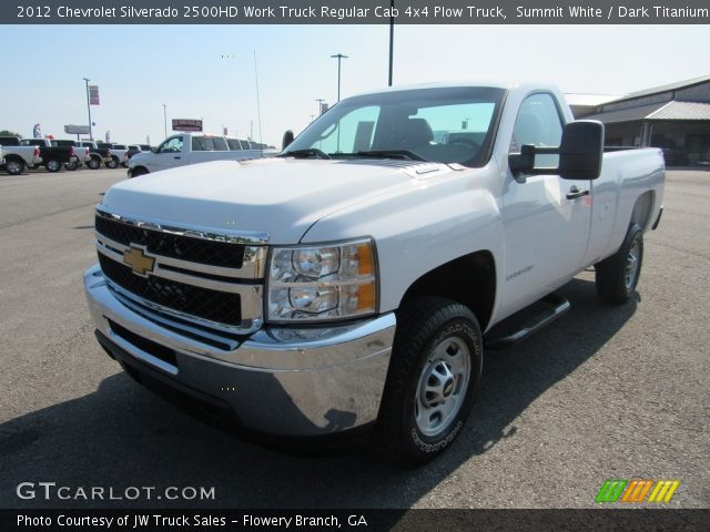 2012 Chevrolet Silverado 2500HD Work Truck Regular Cab 4x4 Plow Truck in Summit White