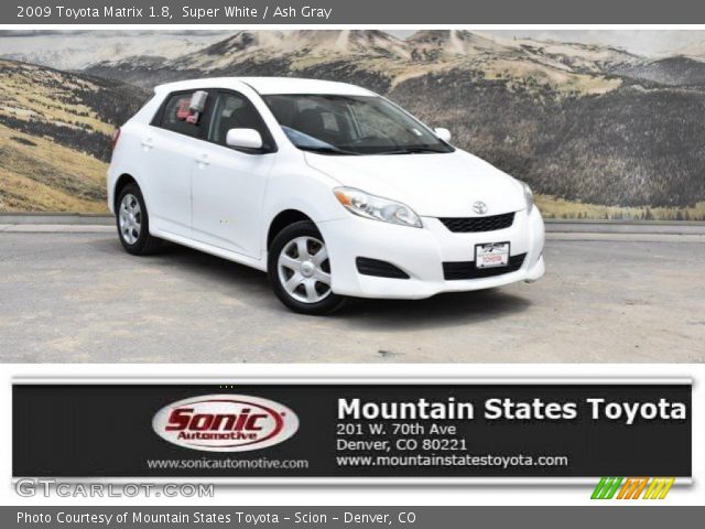 2009 Toyota Matrix 1.8 in Super White