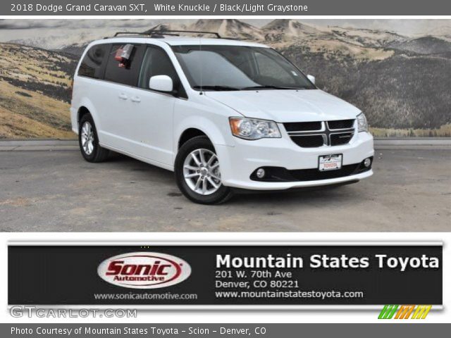 2018 Dodge Grand Caravan SXT in White Knuckle