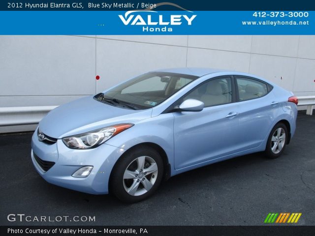 2012 Hyundai Elantra GLS in Blue Sky Metallic