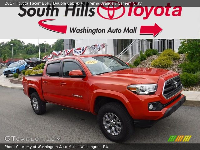 2017 Toyota Tacoma SR5 Double Cab 4x4 in Inferno Orange