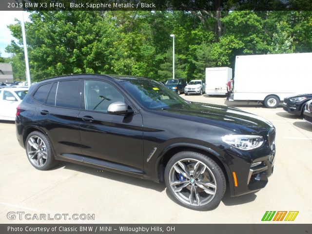 2019 BMW X3 M40i in Black Sapphire Metallic