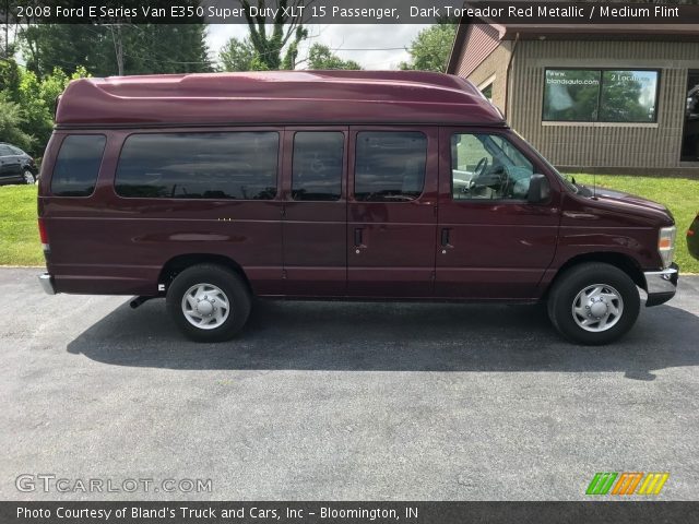 2008 Ford E Series Van E350 Super Duty XLT 15 Passenger in Dark Toreador Red Metallic