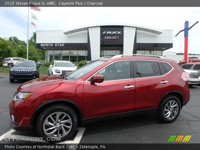 2015 Nissan Rogue SL AWD in Cayenne Red