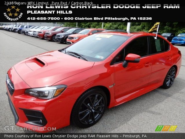 2018 Subaru WRX Limited in Pure Red