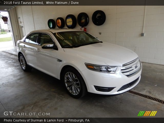 2018 Ford Taurus Limited in White Platinum