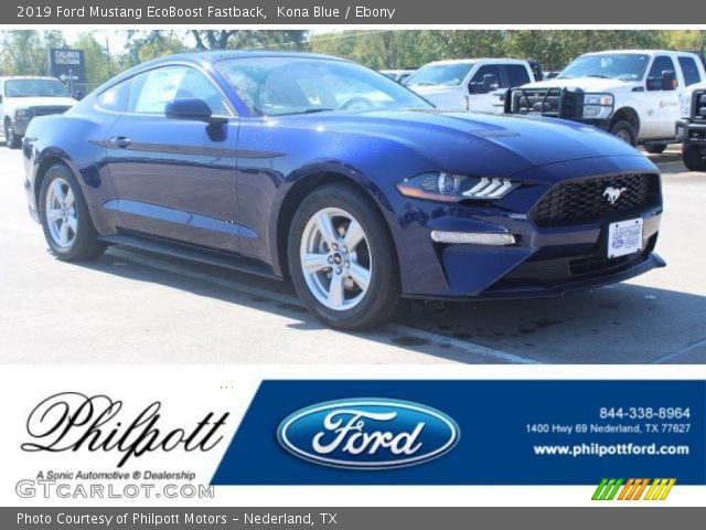 2019 Ford Mustang EcoBoost Fastback in Kona Blue
