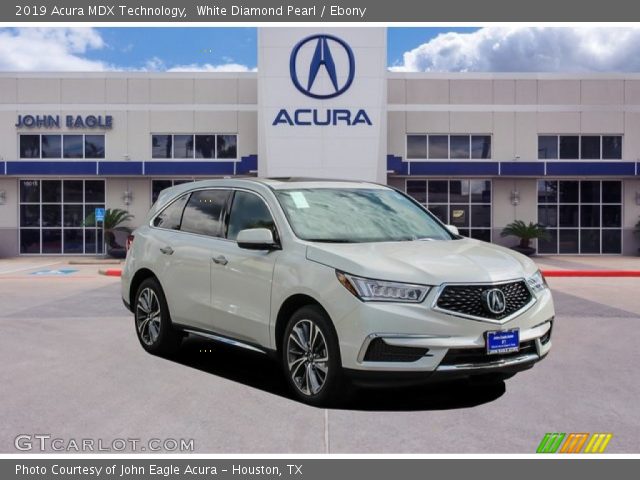 2019 Acura MDX Technology in White Diamond Pearl