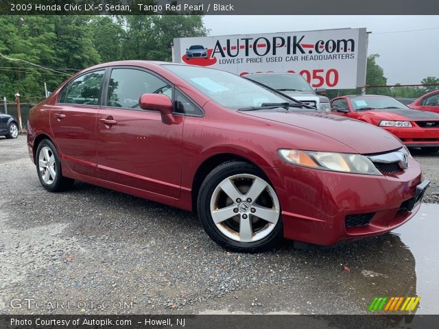 2009 Honda Civic LX-S Sedan in Tango Red Pearl